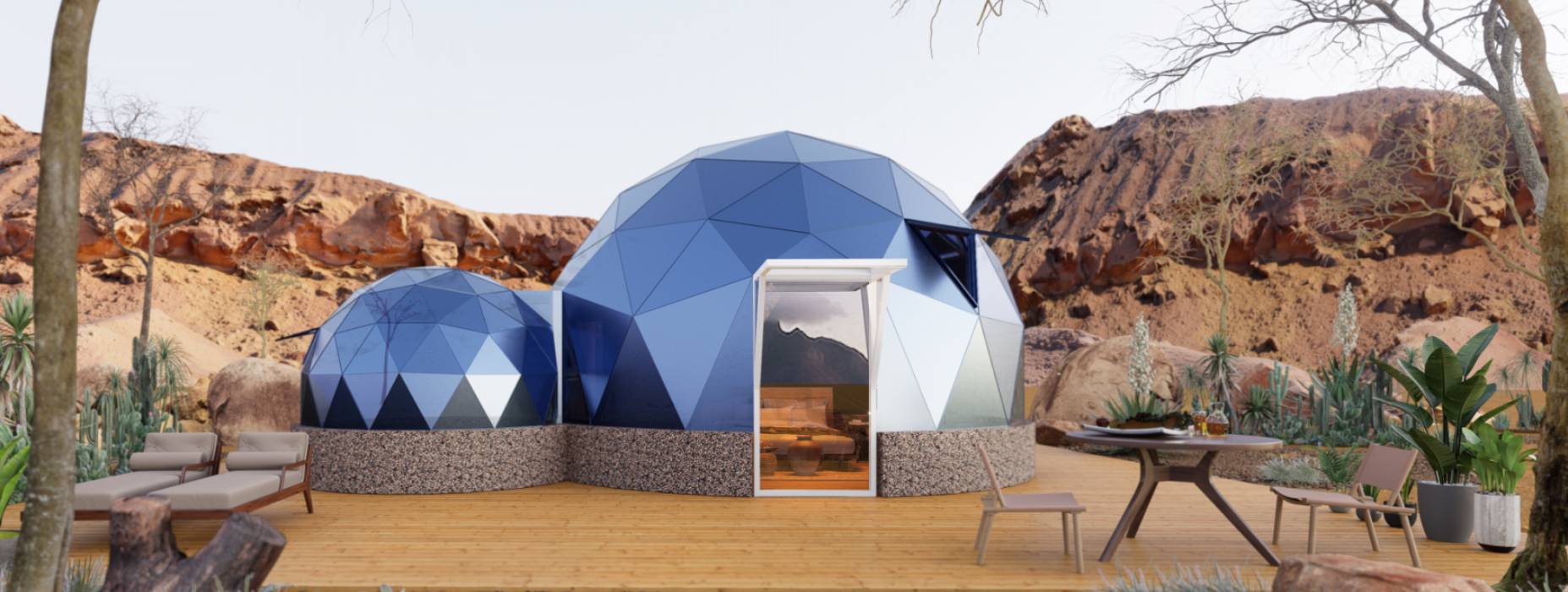 阳原县球形智能光伏玻璃星空房